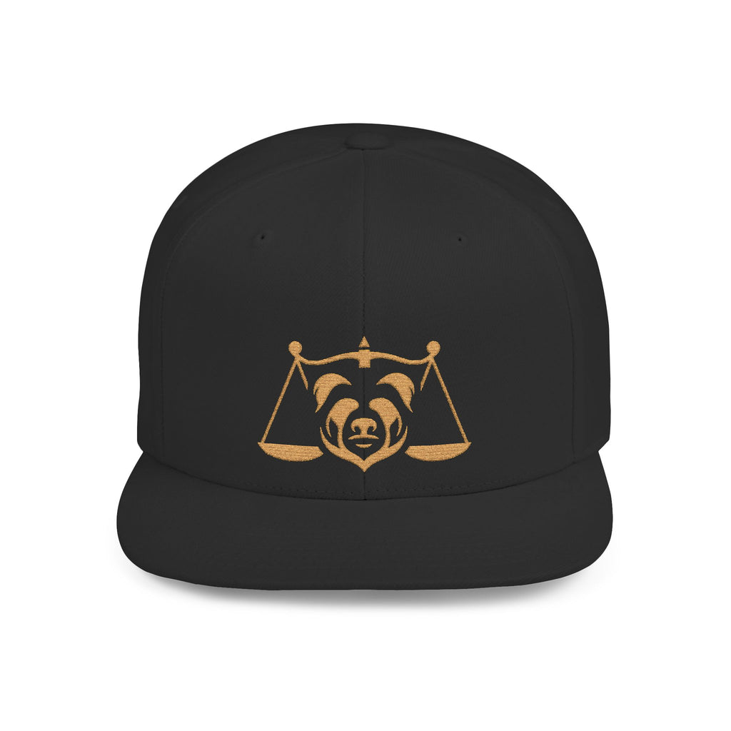 Upscale Belly Panda Embroidered Snapback Hat
