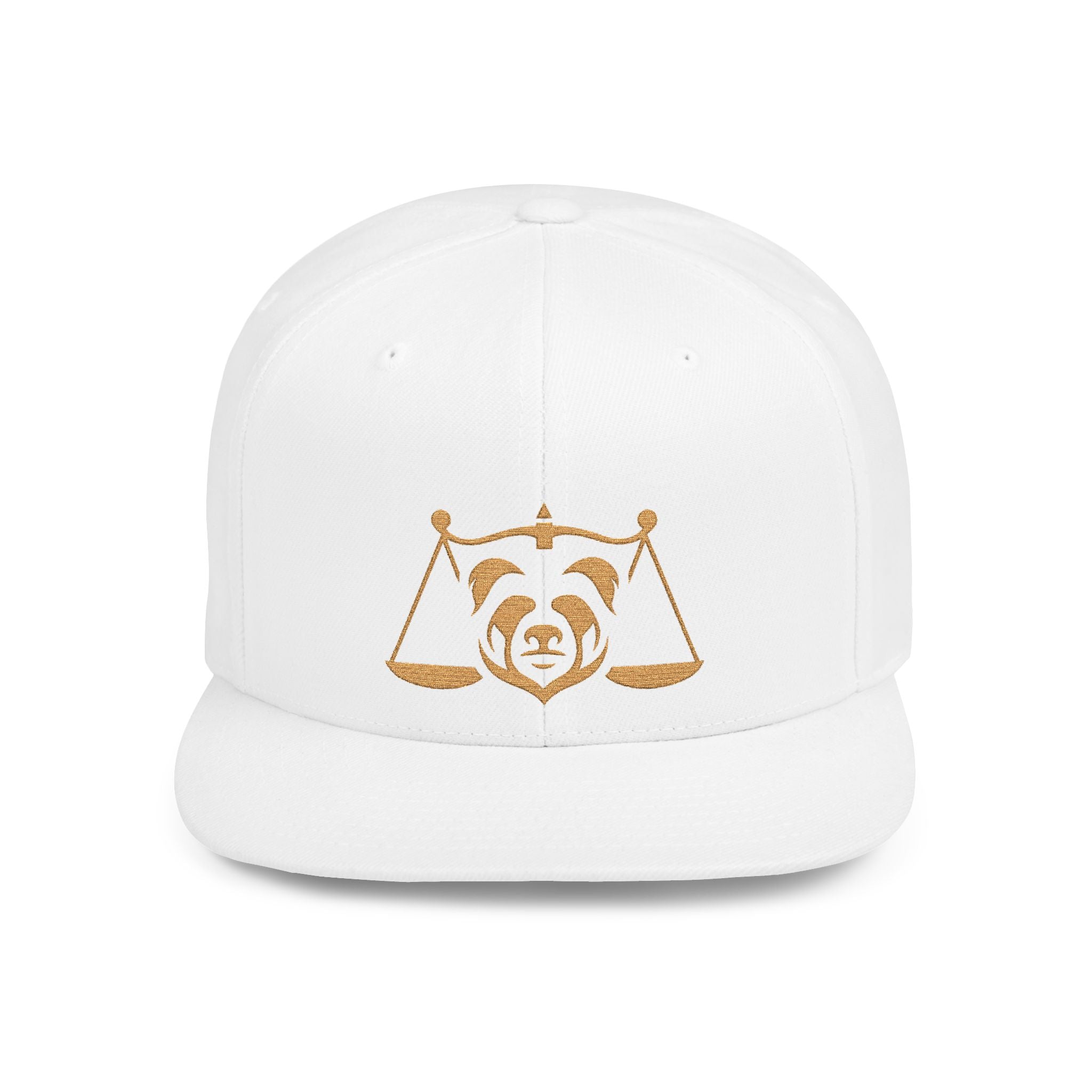Upscale Belly Panda Embroidered Snapback Hat